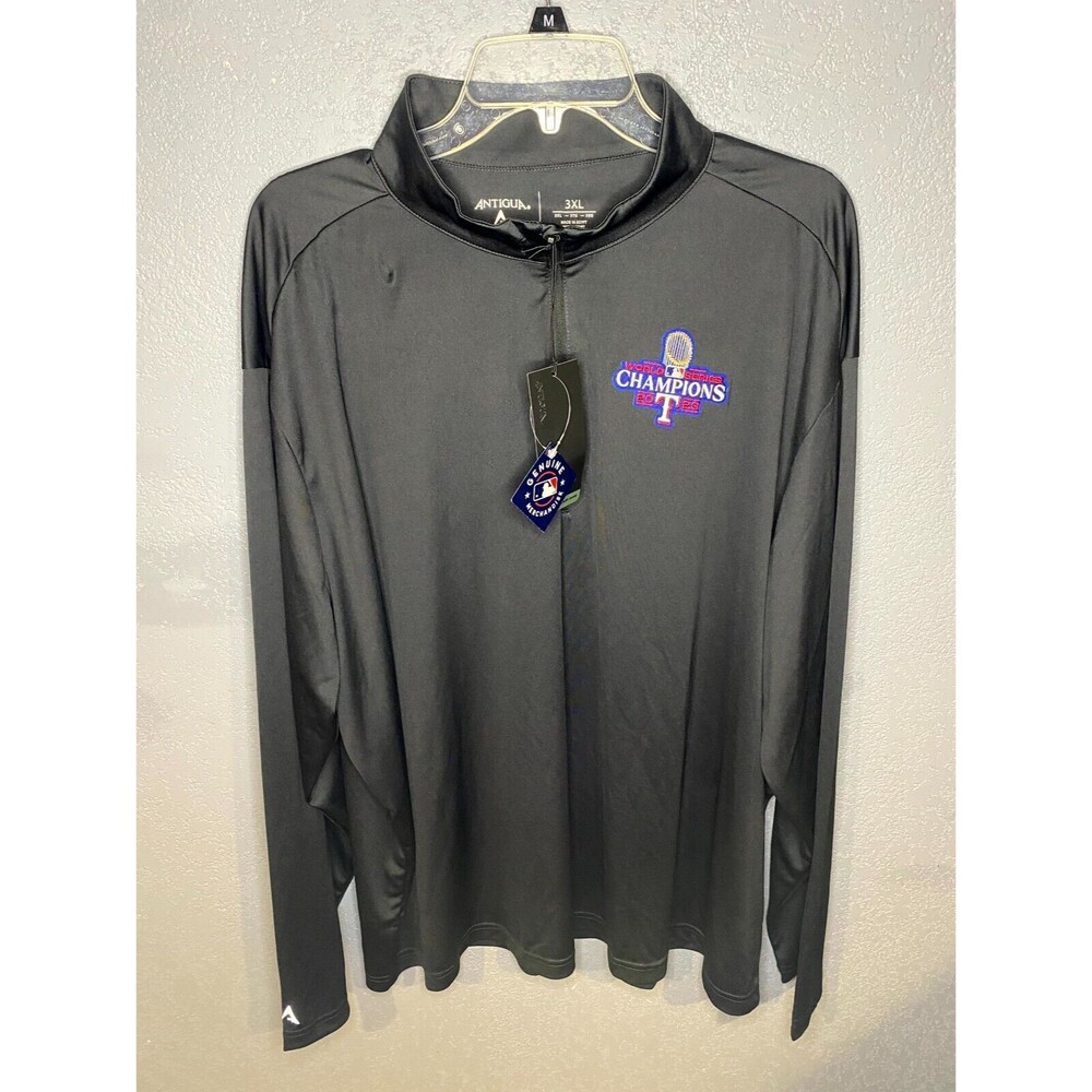 Antigua Mens 3XL Texas Rangers 2023 World Series Champions Tribute Pullover NWT!